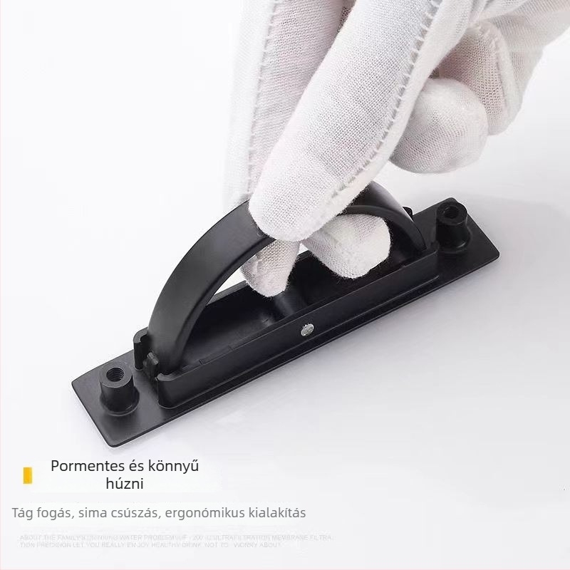 Rejtett szekrényfogantyú – japán tatami stílus, cink ötvözet, elektroplakálás, modell C0036