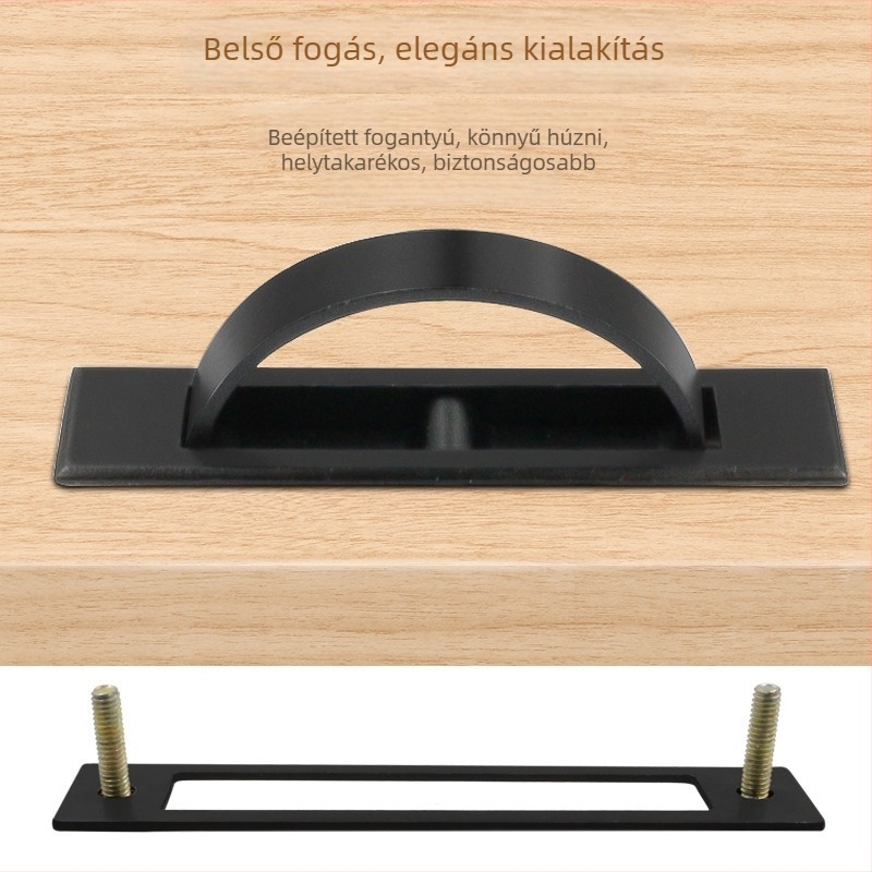 Tatami rejtett fogantyú fiókokhoz - cinkötvözet, présöntés, modern minimalist stílus