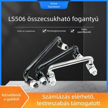LS506 összecsukható fogantyú 304 rozsdamentes acélból ipari szekrényekhez, fiókokhoz és ajtókhoz