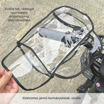 Elektros kerékpár kormányvédő huzat, vízálló, szélálló, téli meleg
