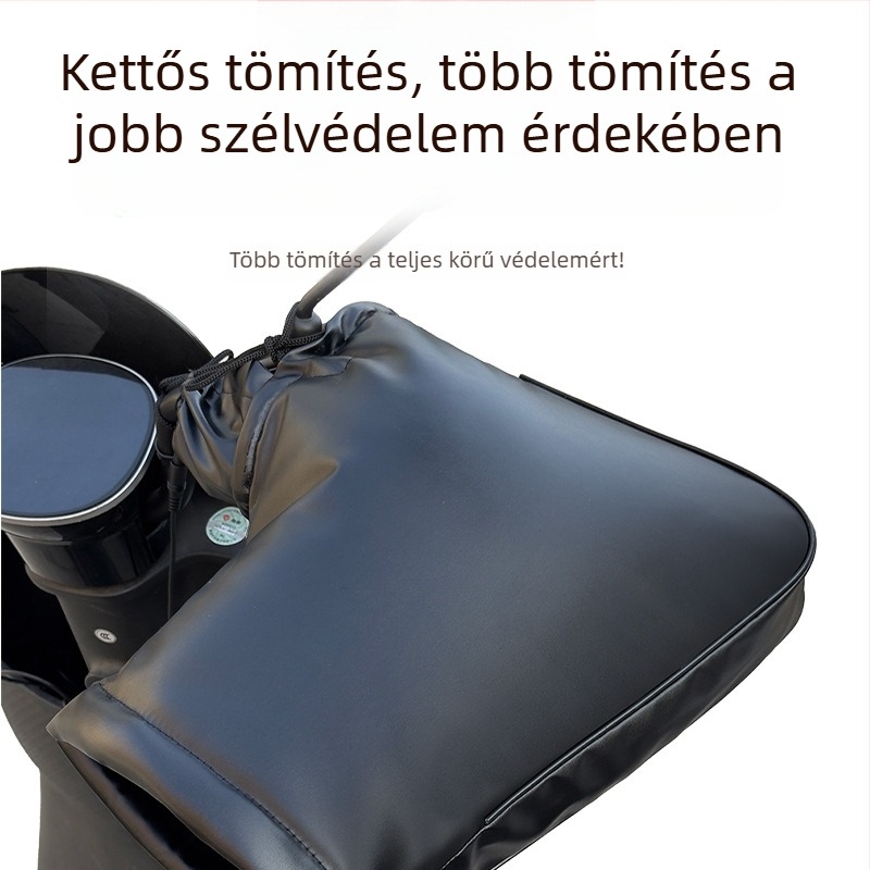 Elektromos fűtésű kormányvédő burkolat – PU anyag, elektromos járművekhez, motorkerékpárokhoz és háromkerekű járművekhez