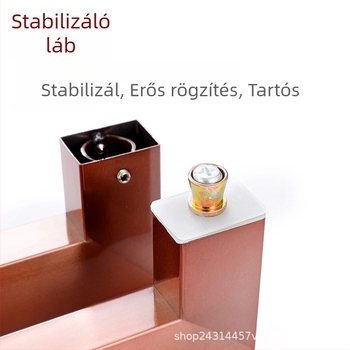 Rozsdamentes acél ajtónyél kerettel – vastag, erős kilincs üveg- és faajtókhoz, modern minimalista stílus