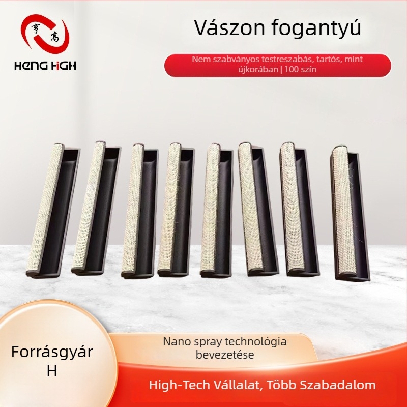 Kender fogantyú szekrényhez, méretek 220×15×43 mm, modern minimál stílus
