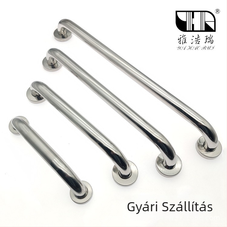 Rozsdamentes acél ajtófogó fa ajtókhoz és tűzálló ajtókhoz, felületre szerelt, modern minimalist design