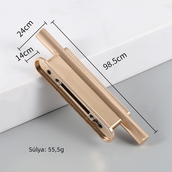 Gardrób fogantyú – modern minimalistikus formájú, rúdszerű, cinkötvözetből, JC-2202, felületre szerelve