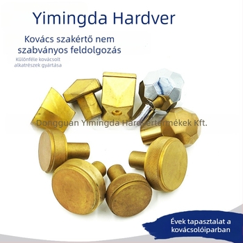 Egylyukas bútorfogantyú, cink-ötvözet, meleg kovácsolás, modern minimalist stílus, testreszabható