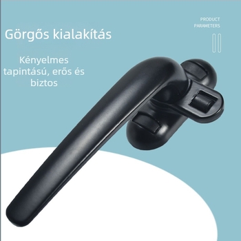 Alumínium‑ötvözet ablakfogantyú kifelé nyíló ablakhoz, zárómechanizmussal, modell Handle 01