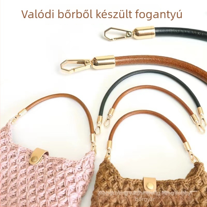 Táskaszíj valódi bőrből, első réteg marhabőrből, kopásálló