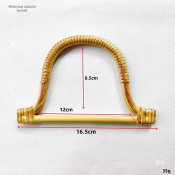 DIY rattan fogó kínai stílusú táskákhoz, fonott kör alakú akasztóval (Tavasz 2025)