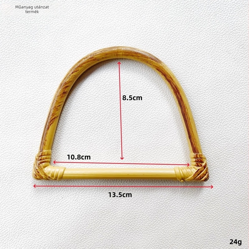 DIY rattan fogó kínai stílusú táskákhoz, fonott kör alakú akasztóval (Tavasz 2025)