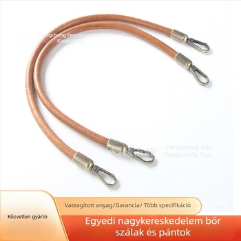 Bőr táska pánt – valódi bőr; hasított bőr felület; bőr kötél