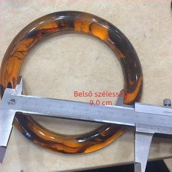 DIY műgyanta táska fogantyú tortoiseshell színben, kör alakú, sík alappal; műgyanta karkötő háziállatok számára