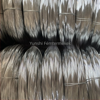 Fényes galvanizált vasdrót jégvödör és vízvödör hordozógyűrűhöz; Anyag: Q195; Keresztmetszet: Kör; Hossz: 100; Szakítószilárdság: 450-500