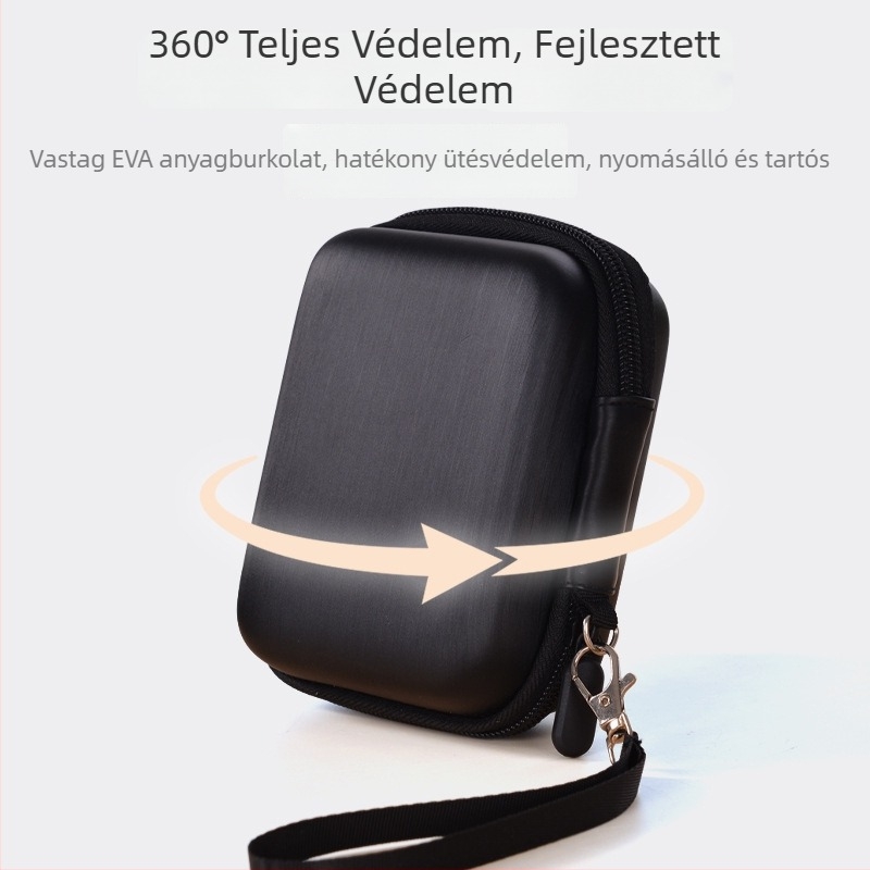 Kamera táska - vízálló, kopásálló, PU anyag, uniszex, tavasz 2025