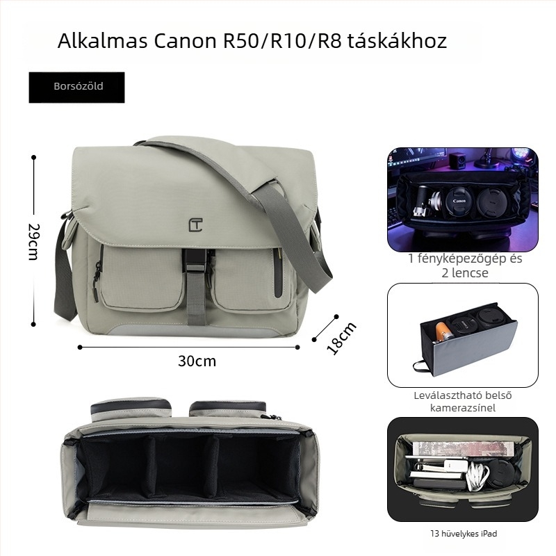 TANGCOOL DSLR Kamera táska — nagy kapacitású, vállpántos, Oxford anyag