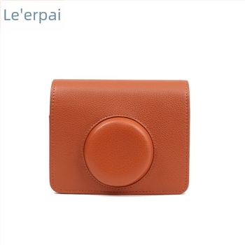 Mini evo fényképezőgép táska, crossbody stílus, PU bőr külsővel és velúr rész, kompatibilis a Fuji/Polaroid Mini evo-val