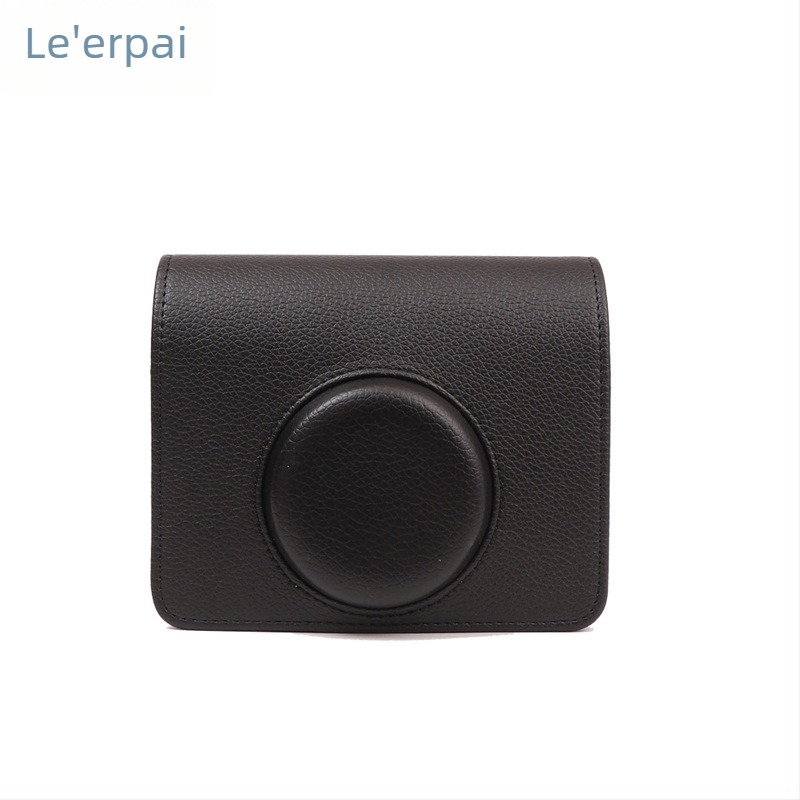 Mini evo fényképezőgép táska, crossbody stílus, PU bőr külsővel és velúr rész, kompatibilis a Fuji/Polaroid Mini evo-val