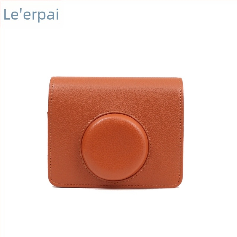 Mini evo fényképezőgép táska, crossbody stílus, PU bőr külsővel és velúr rész, kompatibilis a Fuji/Polaroid Mini evo-val