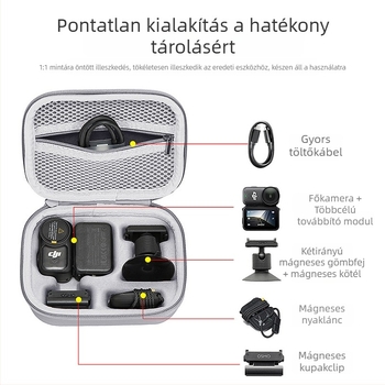 Hard Shell tok DJI Osmo Nano kamera – PU+Lycra, vízálló, kopásálló, ütésálló, hordozható