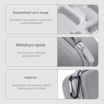 Hard Shell tok DJI Osmo Nano kamera – PU+Lycra, vízálló, kopásálló, ütésálló, hordozható