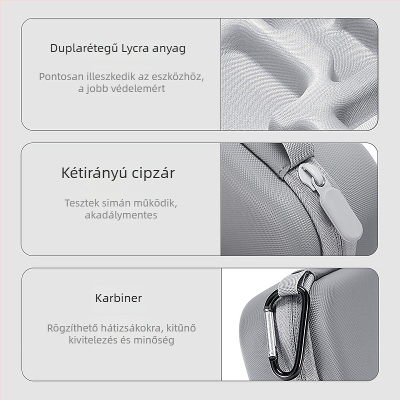 Hard Shell tok DJI Osmo Nano kamera – PU+Lycra, vízálló, kopásálló, ütésálló, hordozható