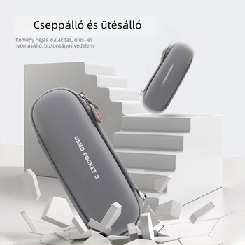 Pocket 3 hordozható kamera tok képernyővédővel és kiegészítő tárolóval, Lycra bélés, 140 g, Pocket 3 modell