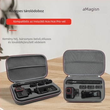 Insta360 Acepro2 kamera védőtáska, nedvességálló és hordozható (Anyag: Szövet; Márka: Amai; Kompatibilis: 360acepro; Tömeg: 390 g)