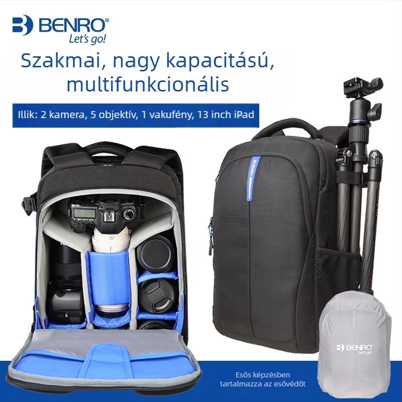 Benro DSLR túrahátizsák - könnyű, professzionális fotóeszközökhöz használható táska, nagy kapacitással