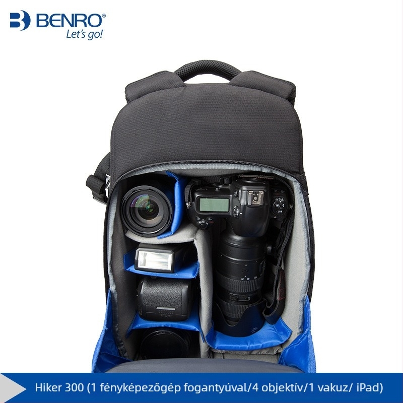 Benro DSLR túrahátizsák - könnyű, professzionális fotóeszközökhöz használható táska, nagy kapacitással