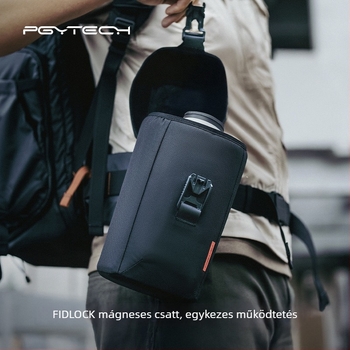 PGYTECH DSLR objektív táska — Teleobjektív kompatibil, Poliészter, 450 g, Kültéri fotózáshoz