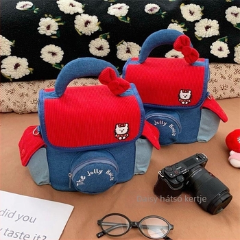 Hello Kitty fényképezőgéptáska, PU anyag, válltáska stílus, férfiaknak, otthoni tárolás