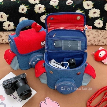 Hello Kitty fényképezőgéptáska, PU anyag, válltáska stílus, férfiaknak, otthoni tárolás