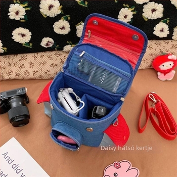 Hello Kitty fényképezőgéptáska, PU anyag, válltáska stílus, férfiaknak, otthoni tárolás
