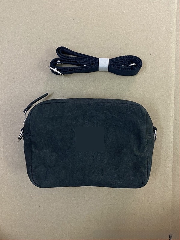 Kamera crossbody táska – ultrakönnyű vászon, egyszínű minta, bélés vászon, 2024 nyár.