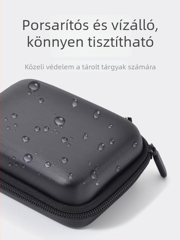 Hordozható CCD kamera táska EVA merev héjjal, vízálló, ütésálló, PU béléses