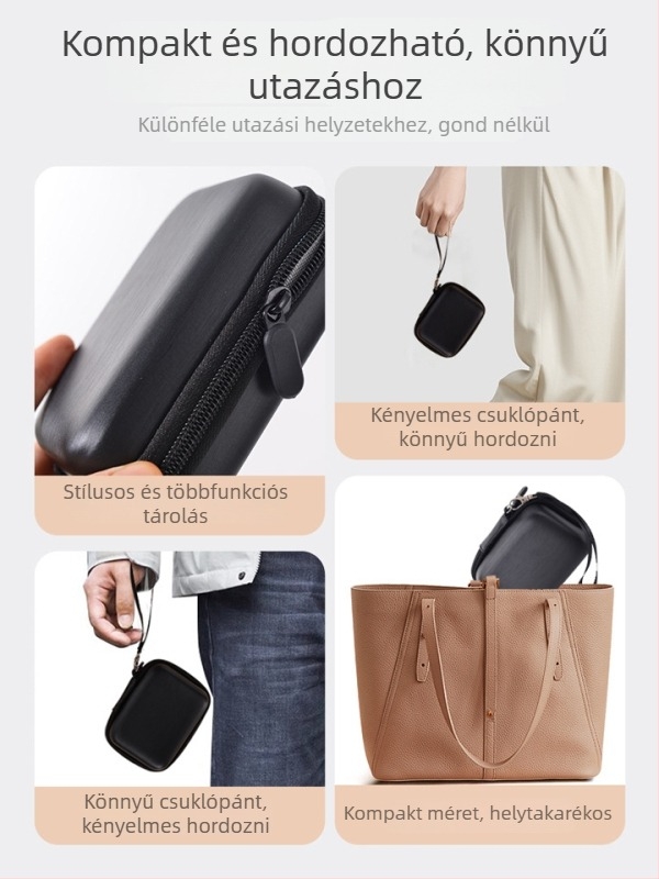 Hordozható CCD kamera táska EVA merev héjjal, vízálló, ütésálló, PU béléses