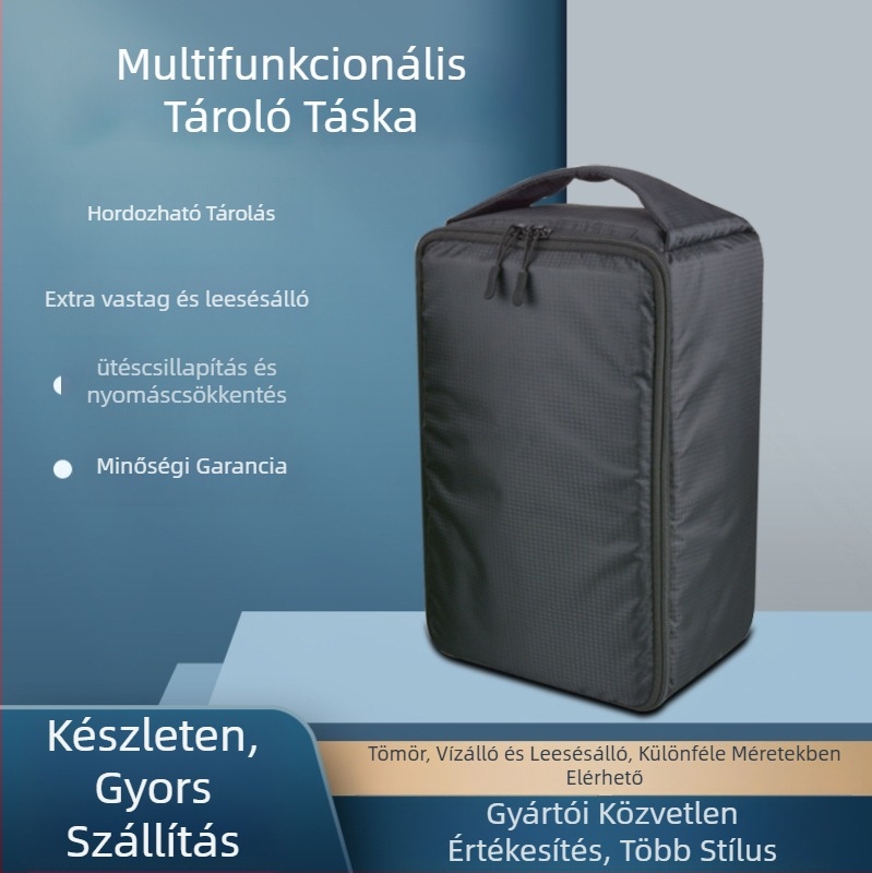 DSLR fényképezőgép táska vízálló belsővel, bársonyos bélés, kockás mintázat, extra vastag, ütésálló kézitáska
