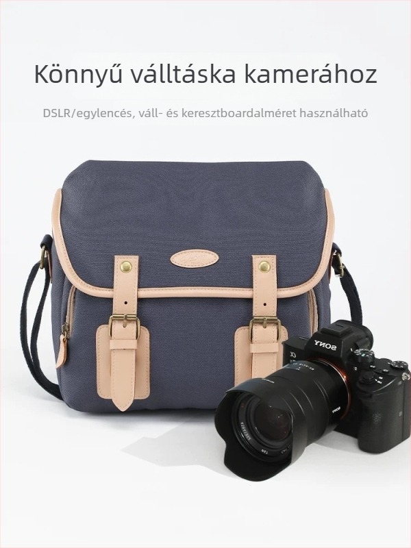PU vállkamera táska Canon R50/R8, Fujifilm XS20/XT30/XT5 és Sony ZV-E10
