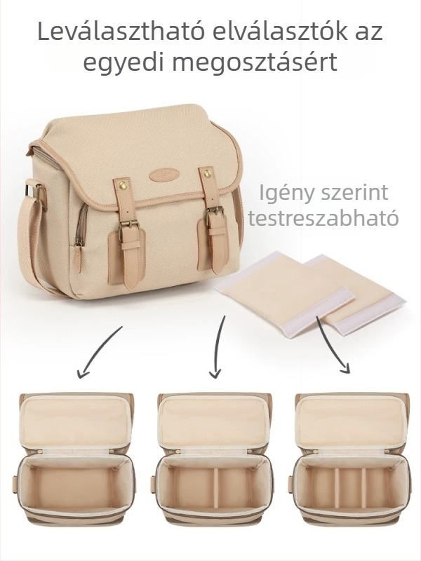 PU vállkamera táska Canon R50/R8, Fujifilm XS20/XT30/XT5 és Sony ZV-E10