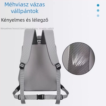 Fényképezőgép hátizsák kockás mintázattal, nylonból, uniszex, 2024 tavasz