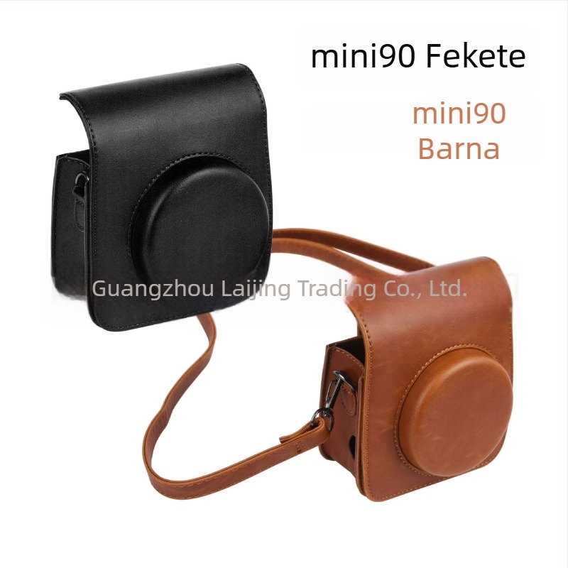 Polaroid mini90 fényképezőgép táska, PU bőr, vízálló, kopásálló, lopás elleni, válltáska, MINI8S-hez