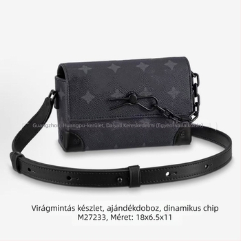 Férfi crossbody táska valódi bőrből, nylon bélés, kopásálló