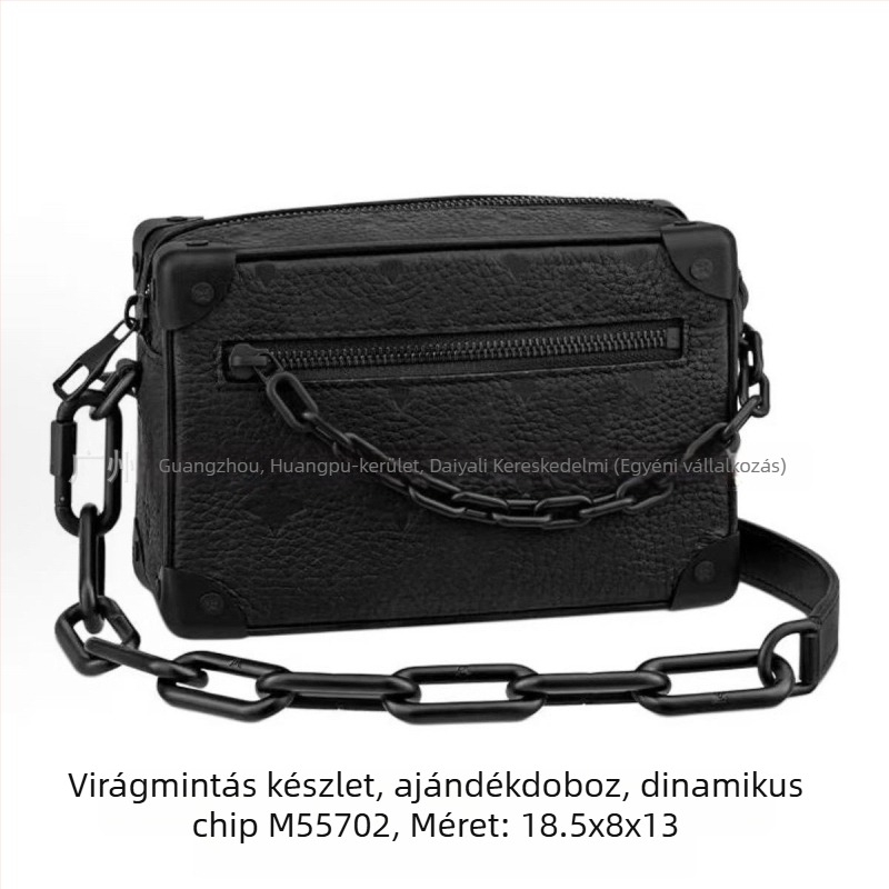 Férfi crossbody táska valódi bőrből, nylon bélés, kopásálló