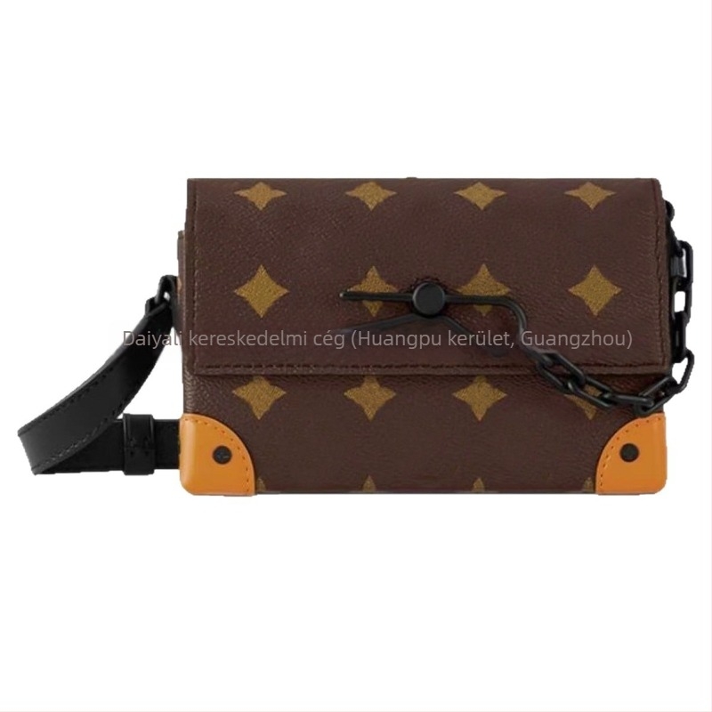 Férfi crossbody táska valódi bőrből, nylon bélés, kopásálló