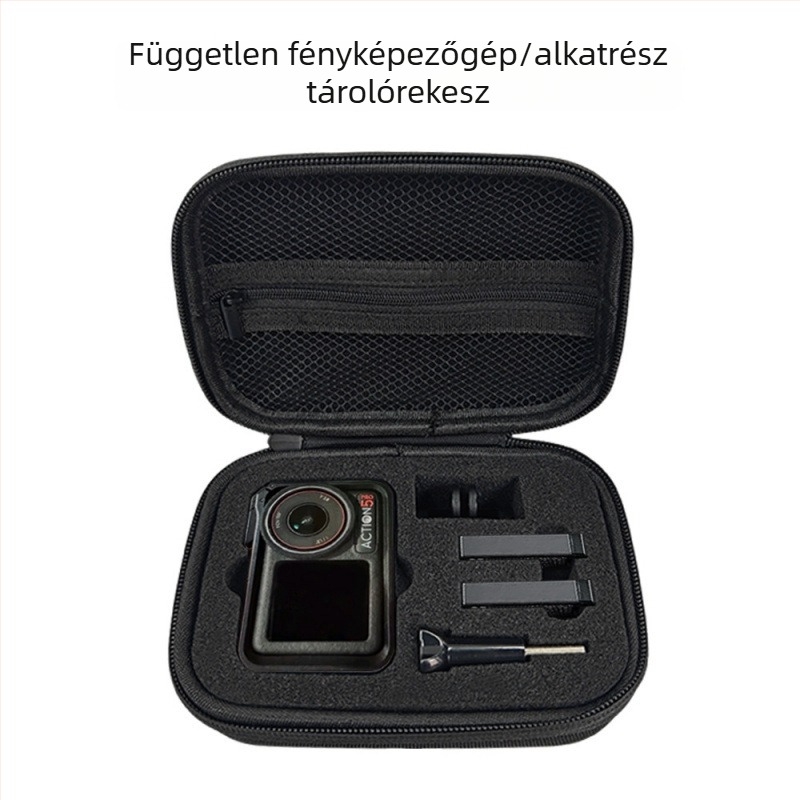 DJI Action 3/4/5 Pro tároló táska – EVA külső, Oxford bélés, 100 g, nagy kapacitás