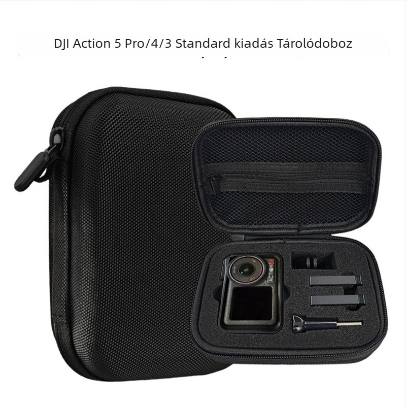 DJI Action 3/4/5 Pro tároló táska – EVA külső, Oxford bélés, 100 g, nagy kapacitás