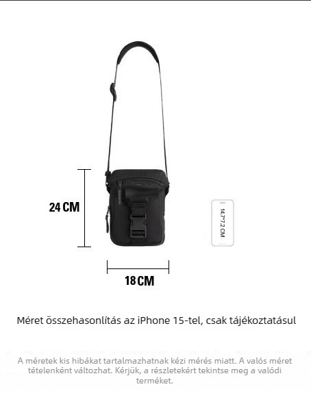 Férfiaknak való crossbody táska – Oxford anyag, mindennapi használatra