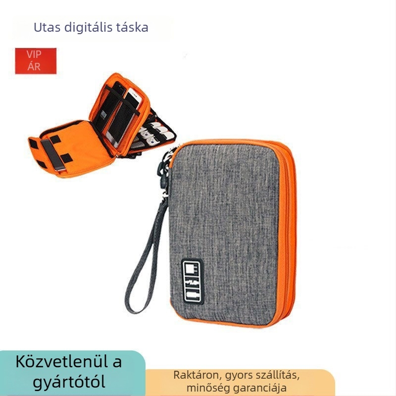 Scarty fényképezőgép tároló táska, Oxford vászonból, bővíthető dizájn, clutch-stílus, teherbírás 20