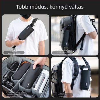 Ambitful Zhijie Zoom p1 fotó-táska, multifunkcionális tárolás DJI kiegészítőkhöz, 900D poliészter Oxford anyag, PU bélés, súly 170 g, univerzális használat