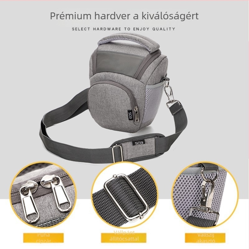 DSLR/milc kamera táska nylonból (vízálló; lopás elleni védelem; lélegző; vállon hordható)